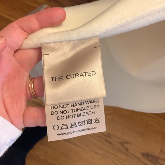 NWT The Curated Ecru Tailored Coat Wool-Cashmere - Picture 6 of 11